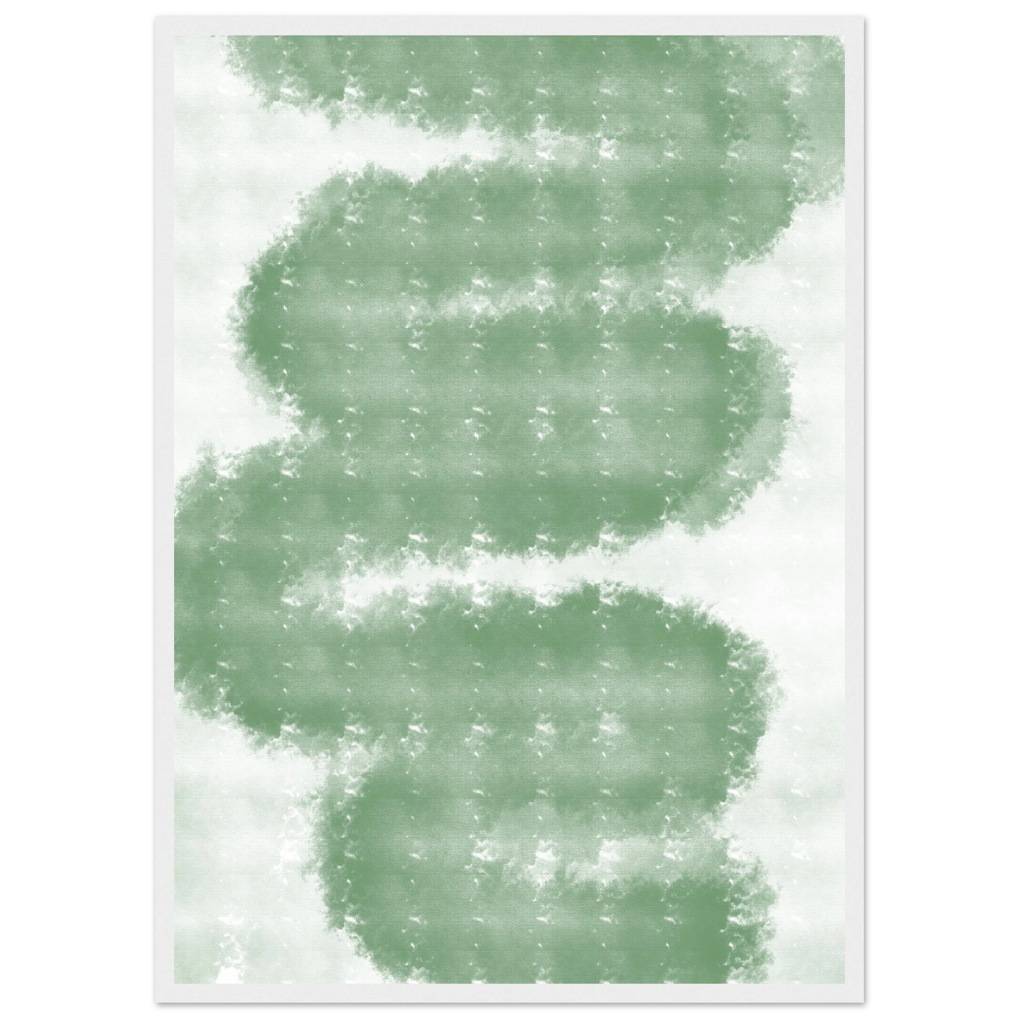 Calm material art print in a White frame size A1 (59.4 x 84.1  cm) affordable wall art by Art Aunty NZ