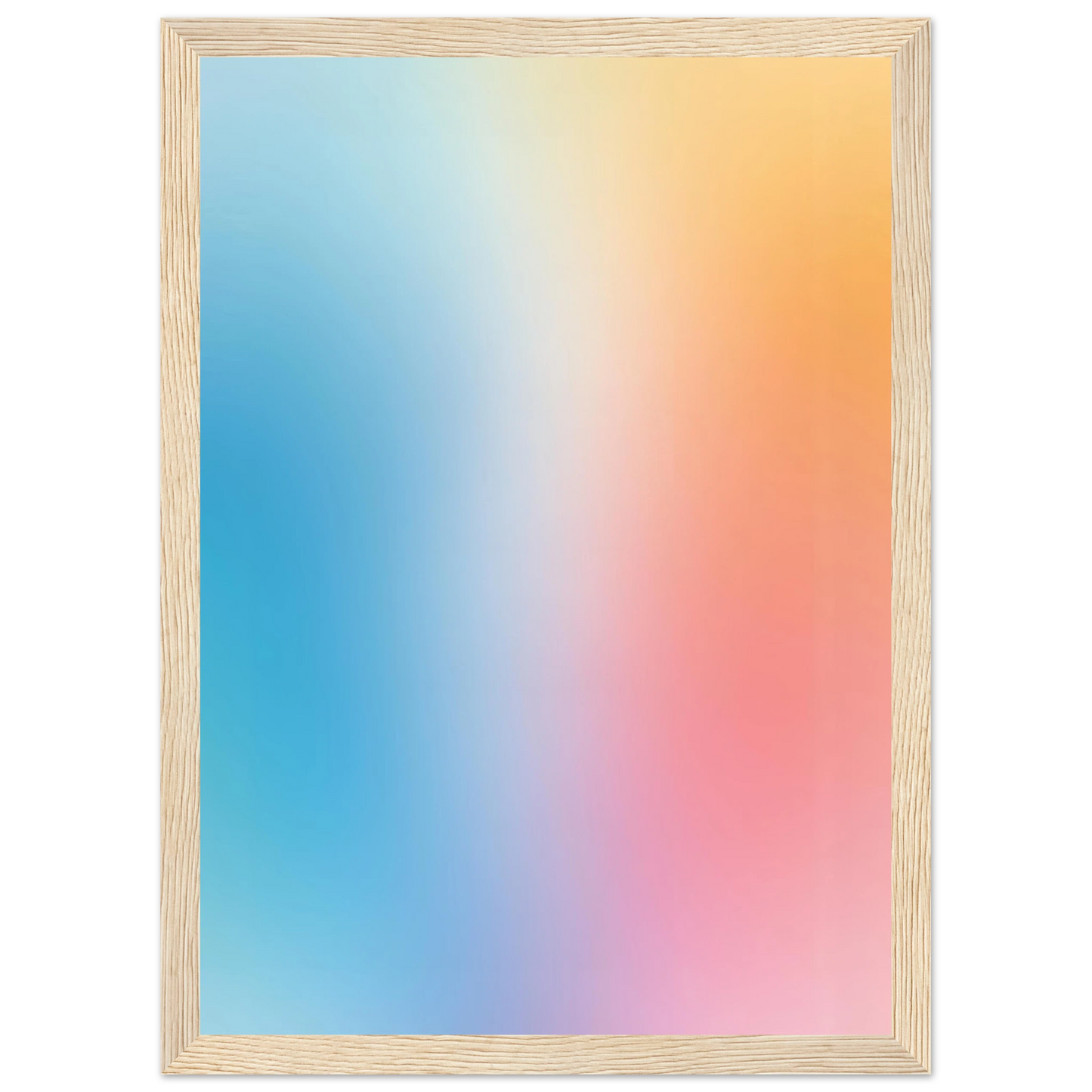 Rise art print in a White frame size A2 (42 x 59.4  cm) affordable wall art by Art Aunty NZ