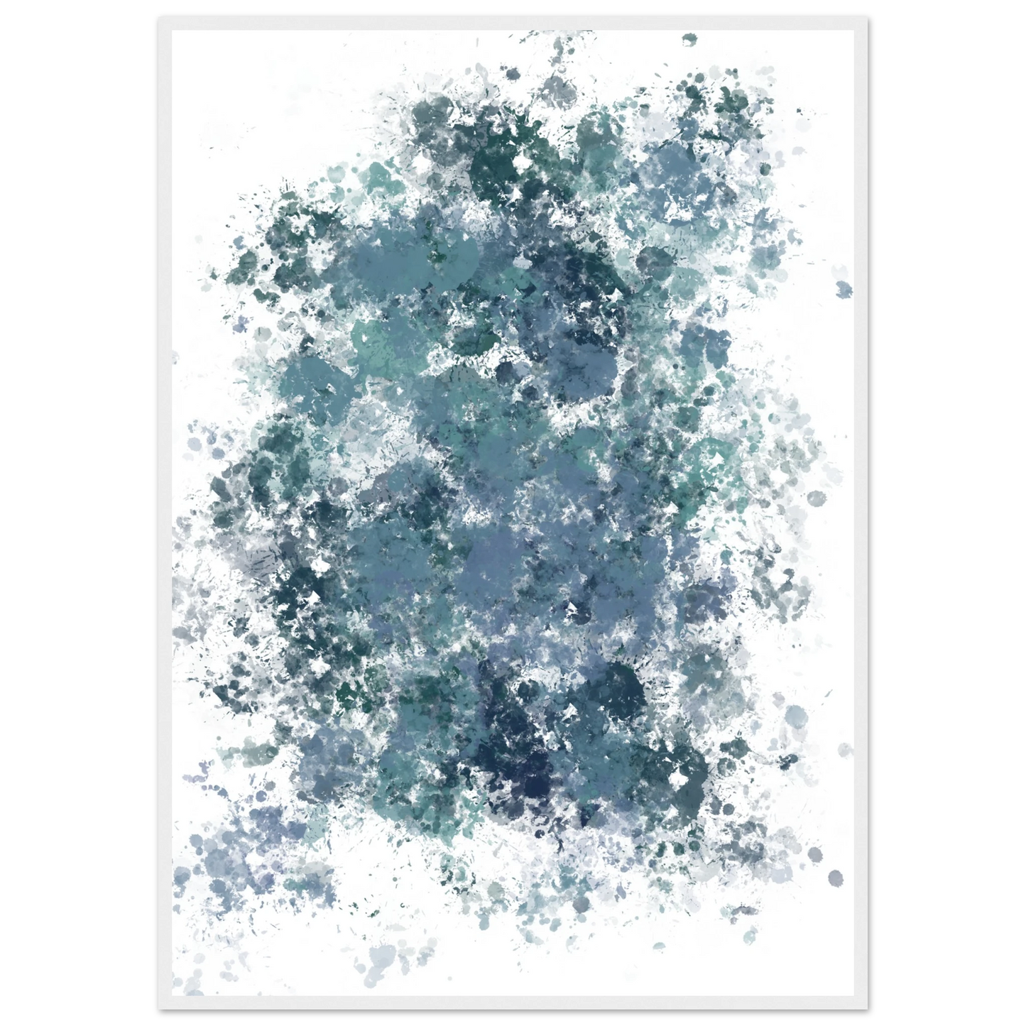 Explode art print in a White frame size 21x29.7 cm / 8x12" affordable wall art by Art Aunty NZ