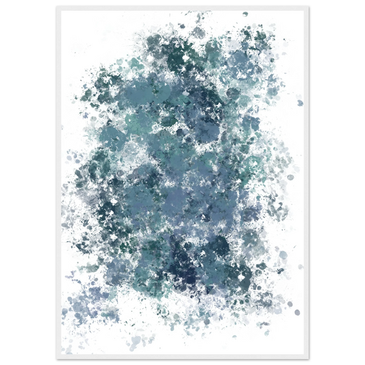 Explode art print in a White frame size 21x29.7 cm / 8x12" affordable wall art by Art Aunty NZ