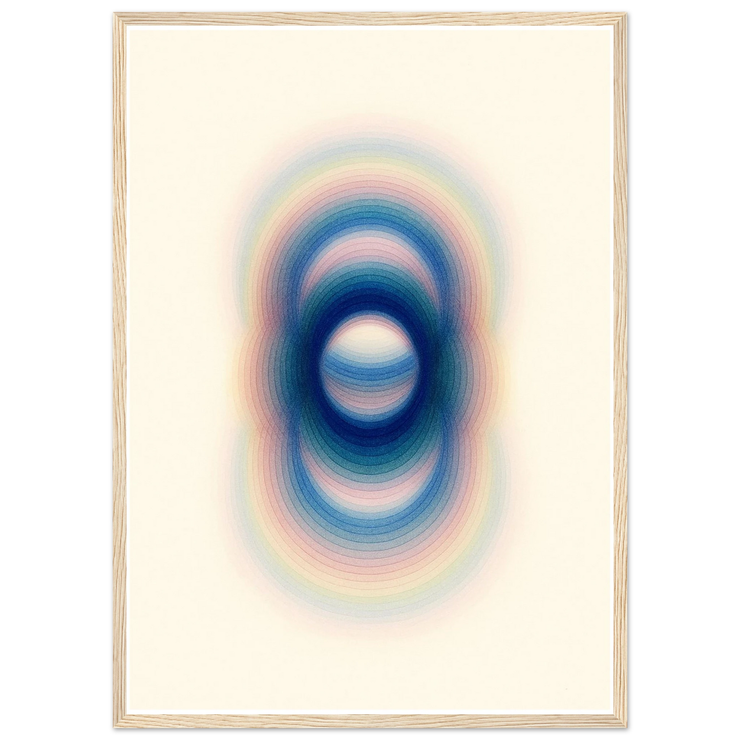 Trance art print in a White frame size A1 (59.4 x 84.1  cm) affordable wall art by Art Aunty NZ