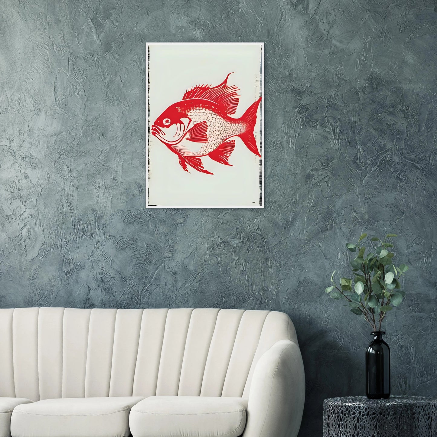 Bait 1 art print in a  size  affordable wall art by Art Aunty NZ