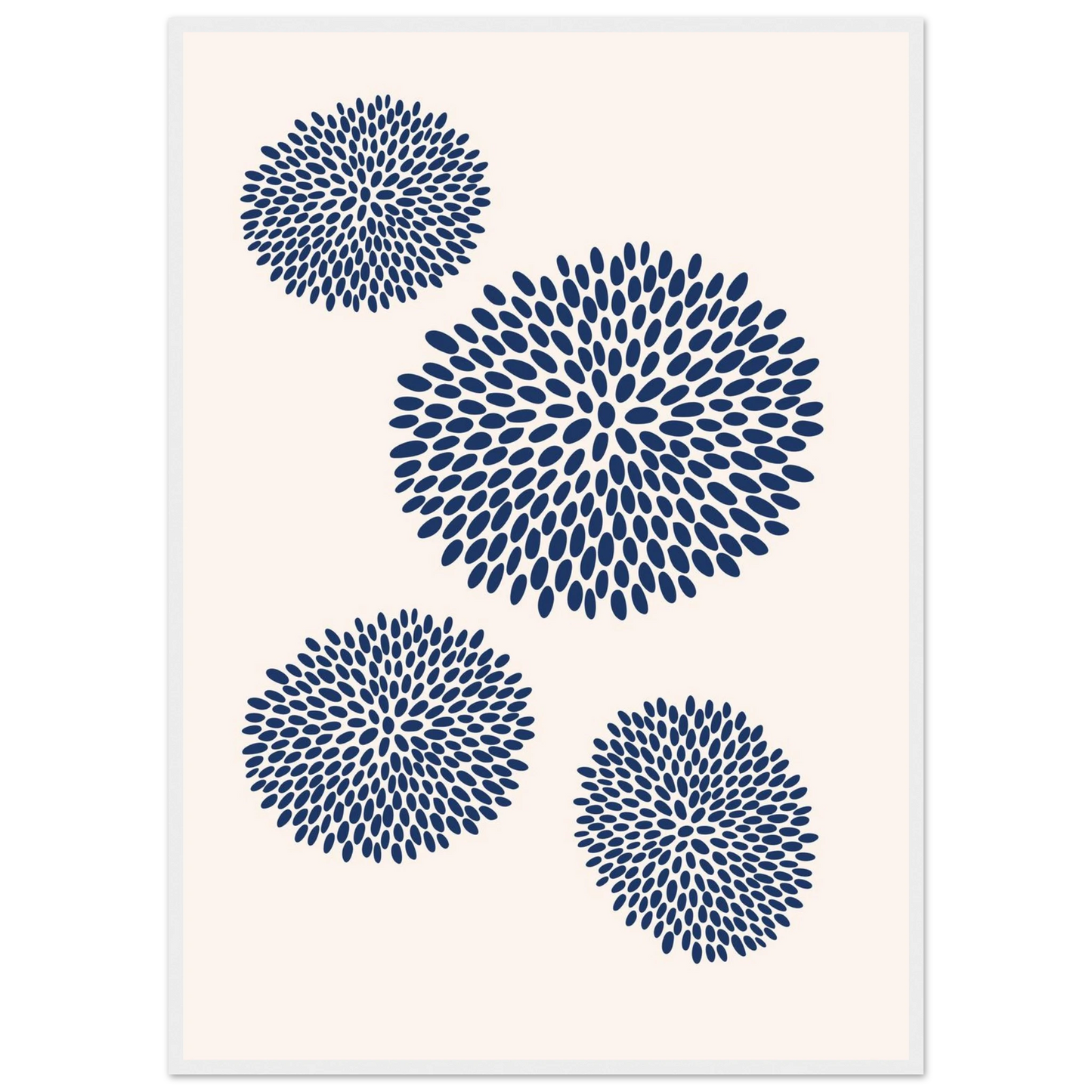 Gardenia art print in a White frame size 21x29.7 cm / 8x12" affordable wall art by Art Aunty NZ