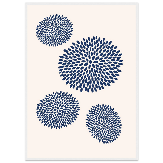 Gardenia art print in a White frame size 21x29.7 cm / 8x12" affordable wall art by Art Aunty NZ