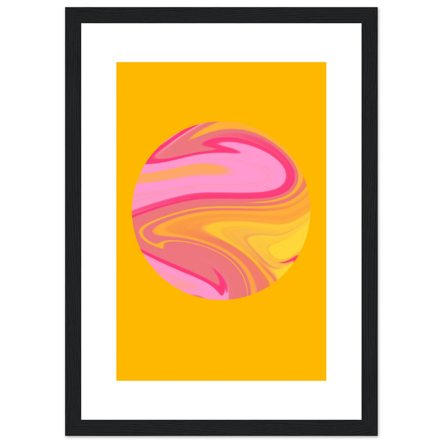 Name art print in a White frame size A1 (59.4 x 84.1  cm) affordable wall art by Art Aunty NZ