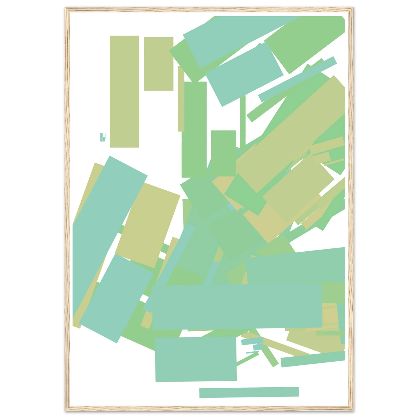 Brace art print in a Wood frame size A1 (59.4 x 84.1  cm) affordable wall art by Art Aunty NZ