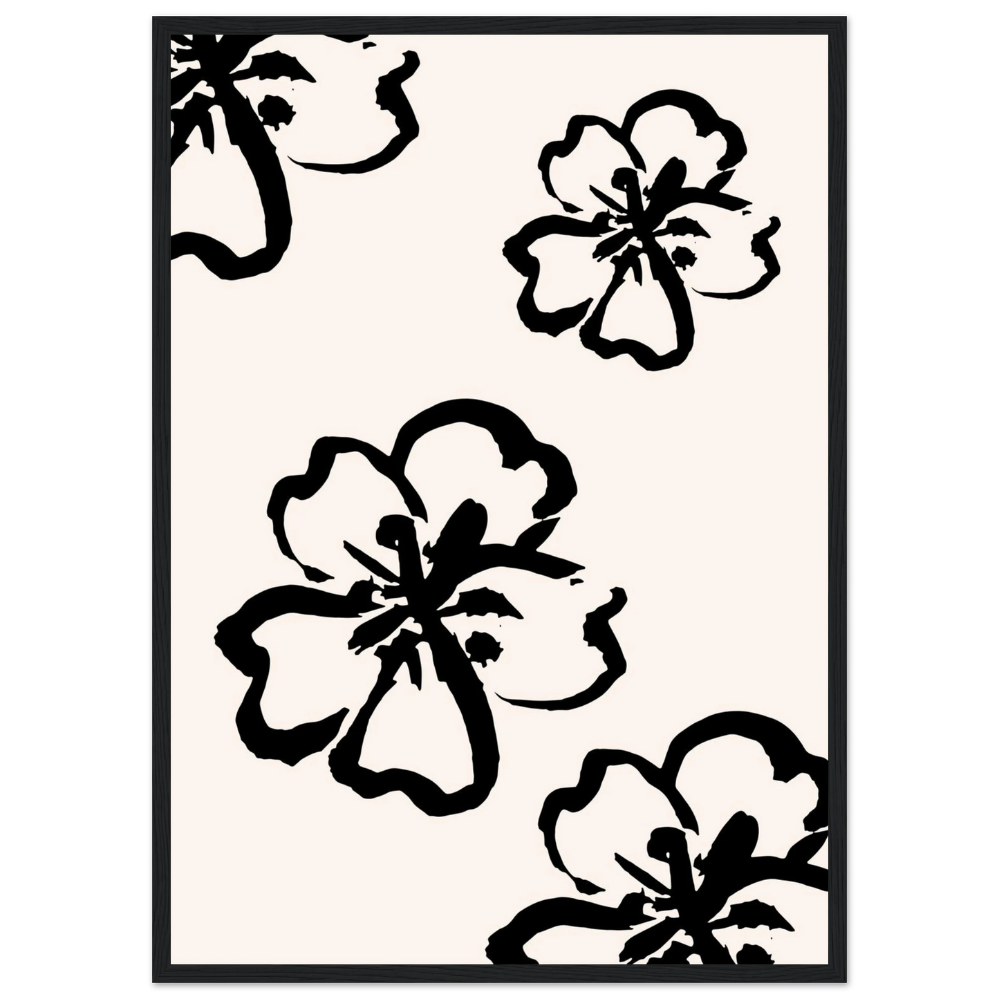 Spring art print in a White frame size A2 (42 x 59.4  cm) affordable wall art by Art Aunty NZ