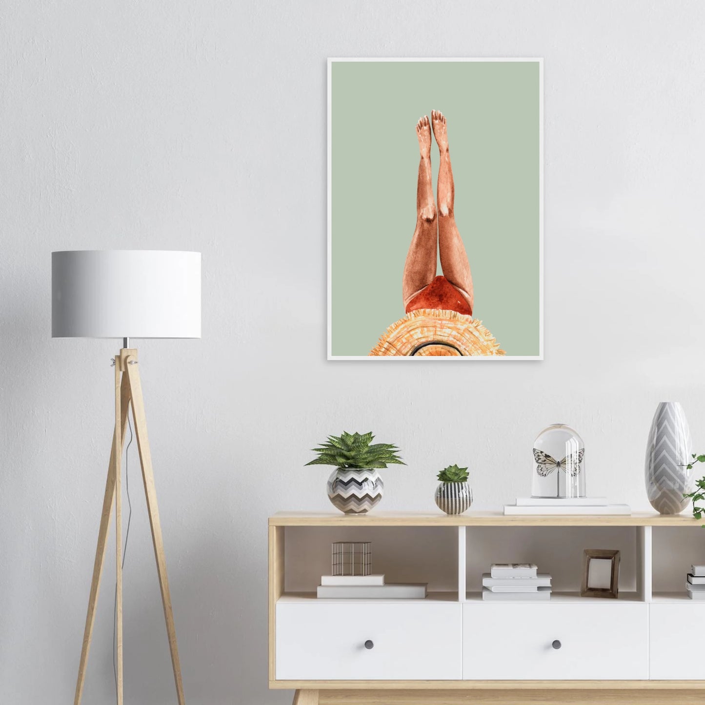 Beach daze 1 art print in a  size  affordable wall art by Art Aunty NZ