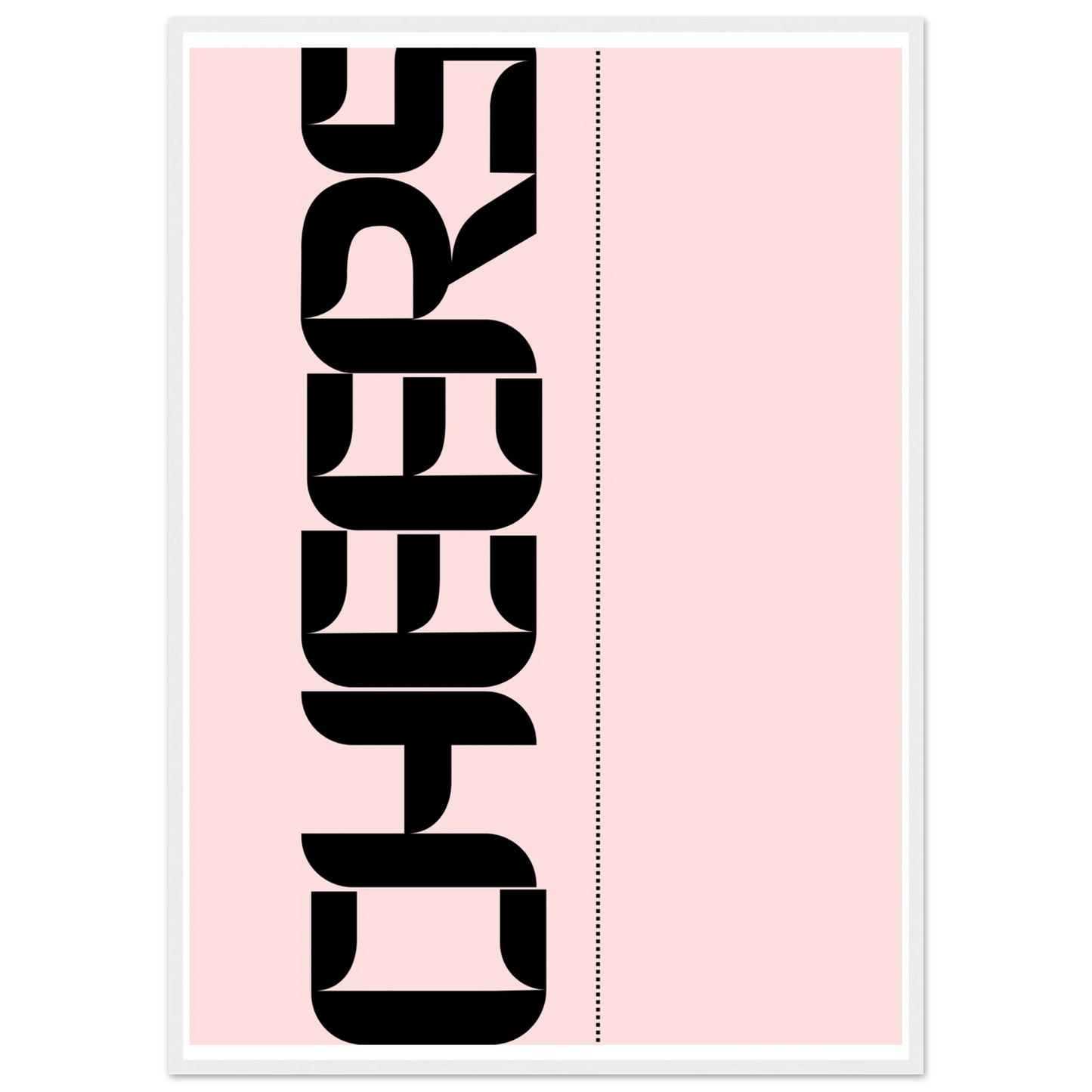 Blush 1 art print in a White frame size 21x29.7 cm / 8x12" affordable wall art by Art Aunty NZ