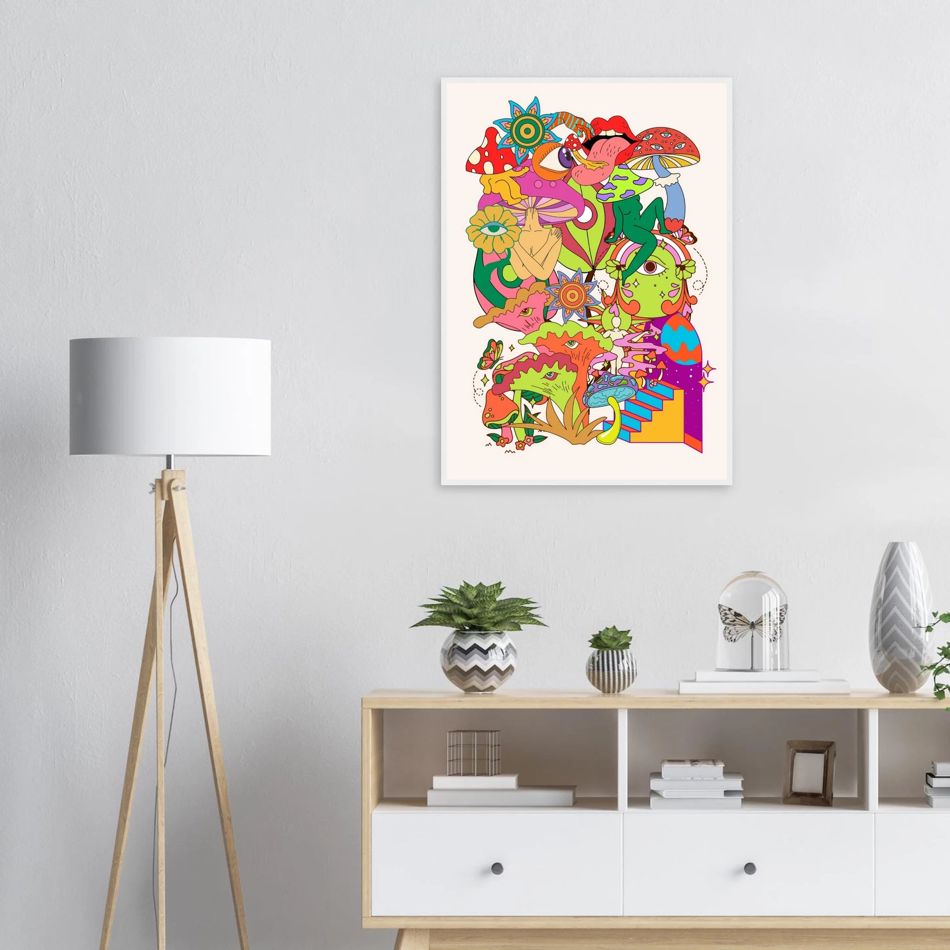 Delic art print in a  size  affordable wall art by Art Aunty NZ
