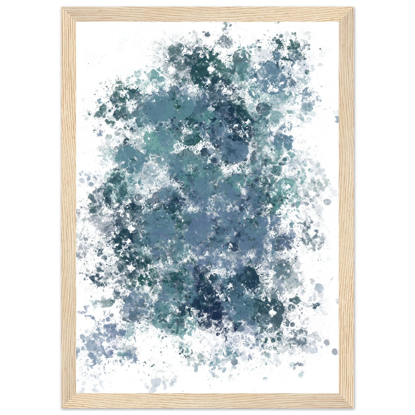 Explode art print in a Black frame size A1 (59.4 x 84.1  cm) affordable wall art by Art Aunty NZ