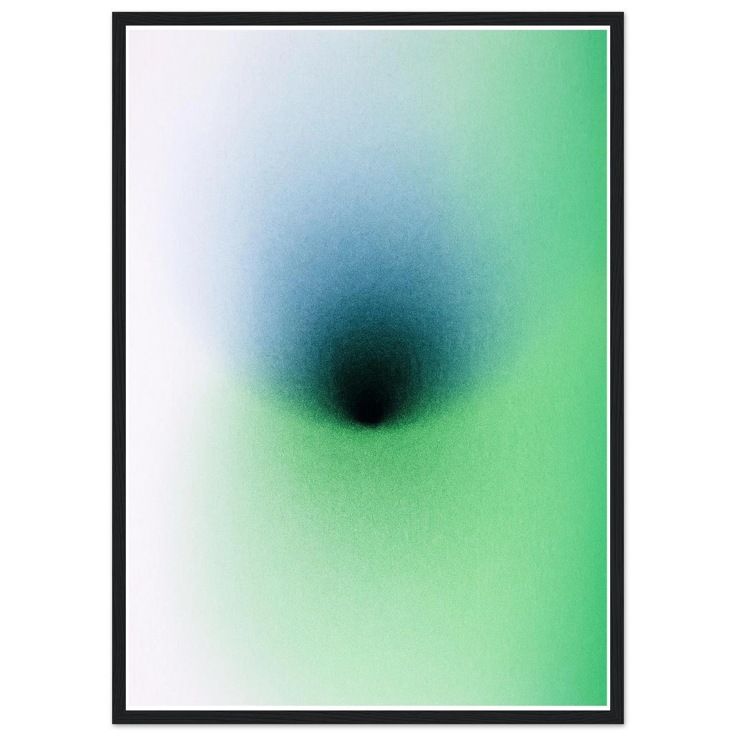 Depth art print in a Black frame size 21x29.7 cm / 8x12" affordable wall art by Art Aunty NZ