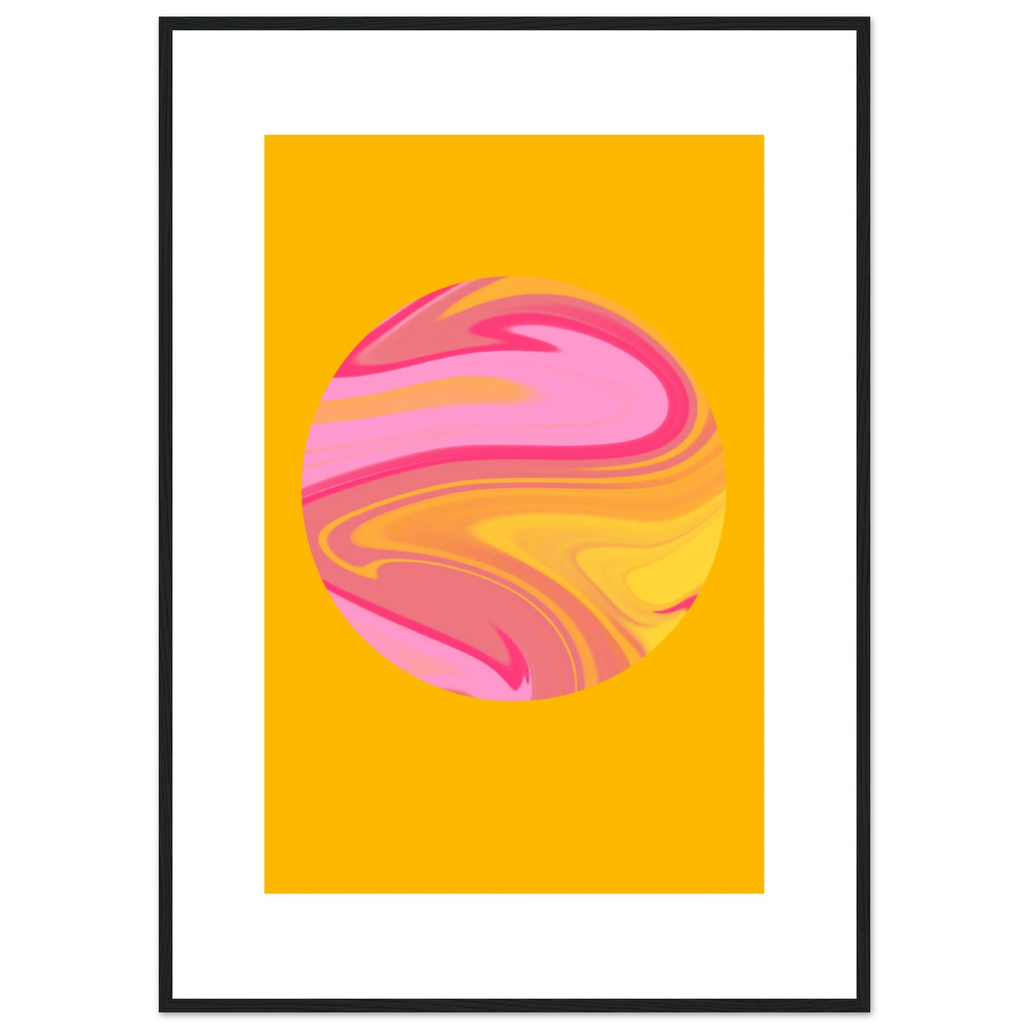 Name art print in a Wood frame size 21x29.7 cm / 8x12" affordable wall art by Art Aunty NZ