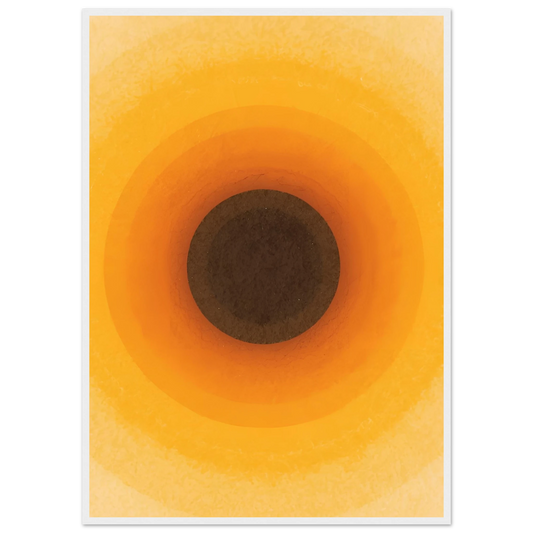 Sundowner art print in a White frame size 21x29.7 cm / 8x12" affordable wall art by Art Aunty NZ