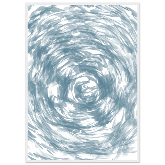 The mind art print in a White frame size 21x29.7 cm / 8x12" affordable wall art by Art Aunty NZ