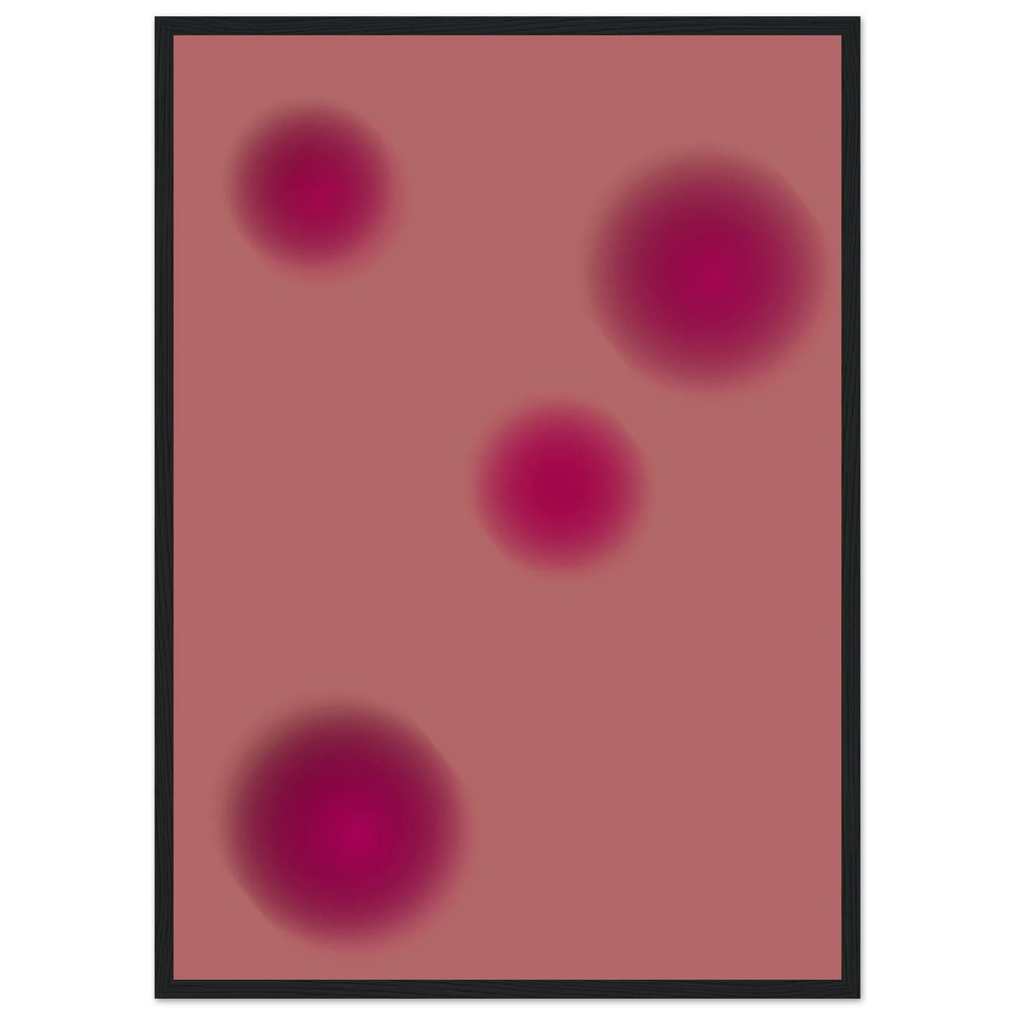 Good vibrations art print in a Wood frame size A2 (42 x 59.4  cm) affordable wall art by Art Aunty NZ