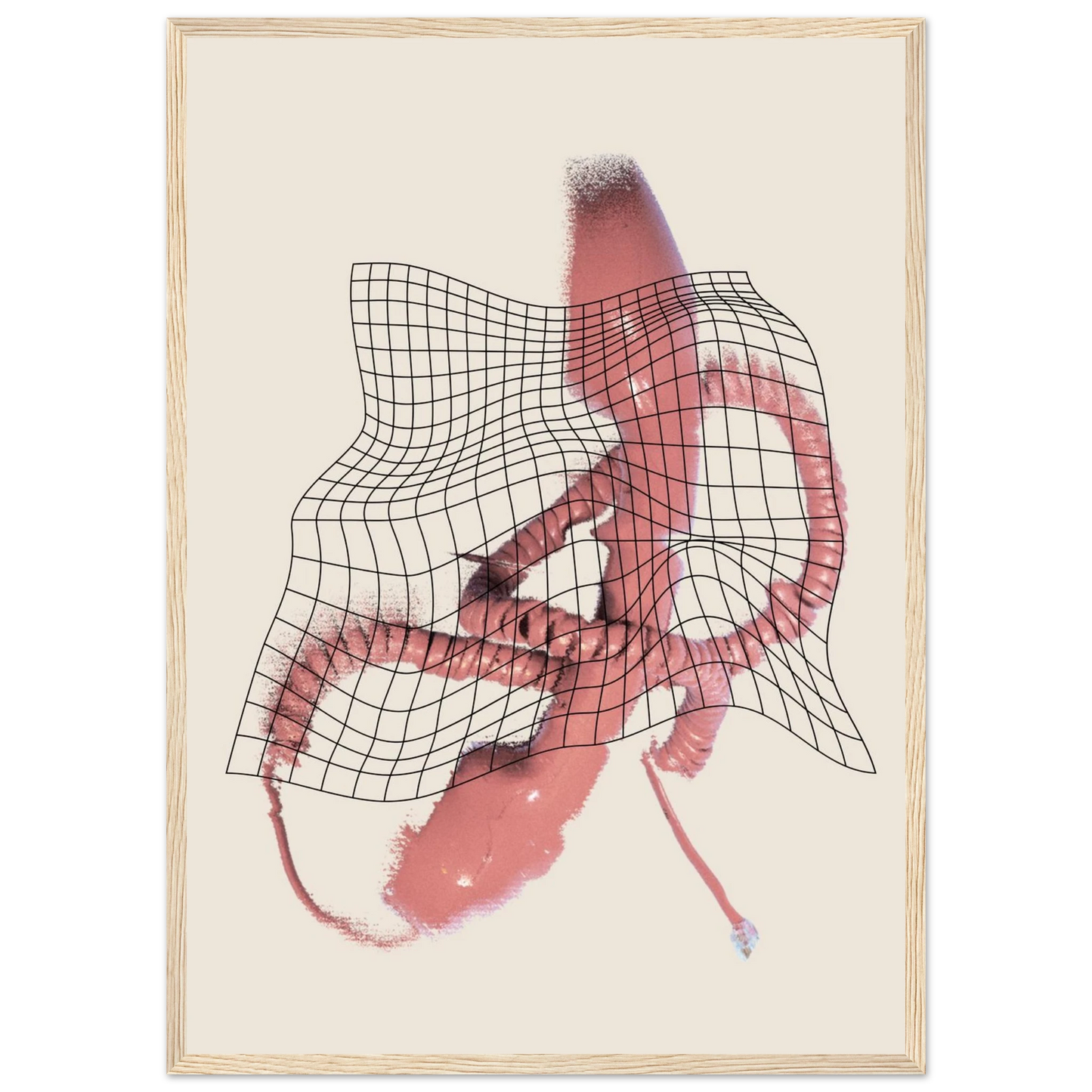 Betty calling art print in a White frame size A2 (42 x 59.4  cm) affordable wall art by Art Aunty NZ