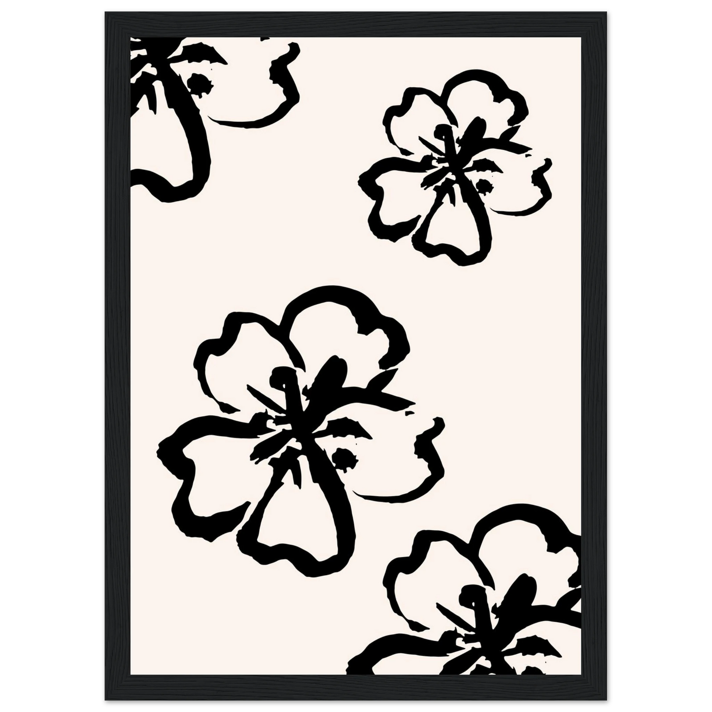 Spring art print in a Wood frame size 21x29.7 cm / 8x12" affordable wall art by Art Aunty NZ