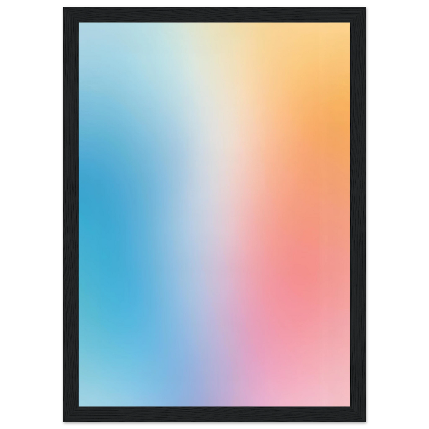 Rise art print in a White frame size A1 (59.4 x 84.1  cm) affordable wall art by Art Aunty NZ